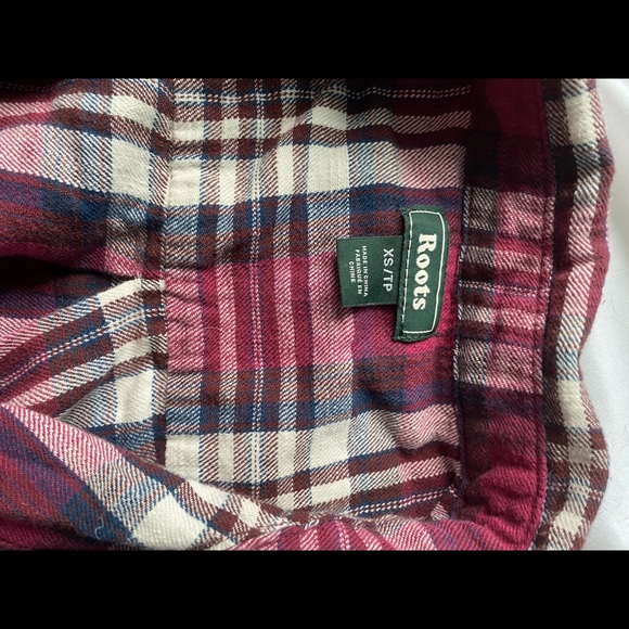 Roots flannel pink and white extra small ❤️ - Picture 2 of 5